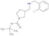 1-Pyrrolidinecarboxylicacid, 3-[[[(2-fluorophenyl)methyl]amino]methyl]-, 1,1-dimethylethyl ester