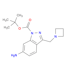 tert-Butyl 6-amino-3-(azetidin-1-ylmethyl)-1H-indazole-1-carboxylate