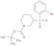 1-Piperidinecarboxylicacid, 3-[(2-bromophenyl)sulfonyl]-, 1,1-dimethylethyl ester