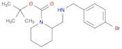 1-Piperidinecarboxylicacid, 2-[[[(4-bromophenyl)methyl]amino]methyl]-, 1,1-dimethylethyl ester
