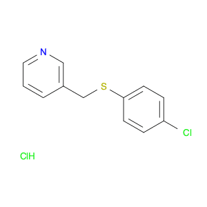 Pyridine, 3-[[(4-chlorophenyl)thio]methyl]-, hydrochloride