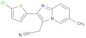 Imidazo[1,2-a]pyridine-3-acetonitrile, 2-(5-chloro-2-thienyl)-6-methyl-