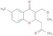 4H-1-Benzopyran-4-one, 3-(methoxymethyl)-6-methyl-2-(2-oxopropyl)-