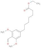 Benzeneheptanoic acid, 4-formyl-3,5-dimethoxy-, ethyl ester