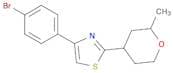 Thiazole, 4-(4-bromophenyl)-2-(tetrahydro-2-methyl-2H-pyran-4-yl)-