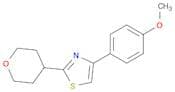Thiazole, 4-(4-methoxyphenyl)-2-(tetrahydro-2H-pyran-4-yl)-