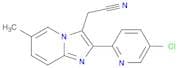 Imidazo[1,2-a]pyridine-3-acetonitrile, 2-(5-chloro-2-pyridinyl)-6-methyl-