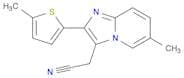 Imidazo[1,2-a]pyridine-3-acetonitrile, 6-methyl-2-(5-methyl-2-thienyl)-