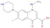 3-Quinolinecarboxylicacid, 6-fluoro-1,4-dihydro-1-(methylamino)-4-oxo-7-(1-piperazinyl)-