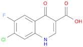 3-Quinolinecarboxylic acid, 7-chloro-6-fluoro-1,4-dihydro-4-oxo-