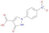 1H-Pyrazole-4-carboxylic acid, 2,3-dihydro-1-(4-nitrophenyl)-3-oxo-