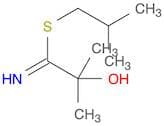 Propanimidothioic acid, 2-hydroxy-2-methyl-, 2-methylpropyl ester