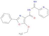 4-Oxazolecarboxamide, 5-ethoxy-N-(imino-2-pyridinylmethyl)-2-phenyl-