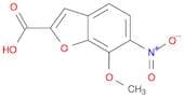 2-Benzofurancarboxylic acid, 7-methoxy-6-nitro-