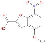 2-Benzofurancarboxylic acid, 4-methoxy-7-nitro-