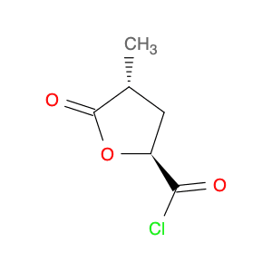 2-Furancarbonylchloride, tetrahydro-4-methyl-5-oxo-, (2S-trans)- (9CI)