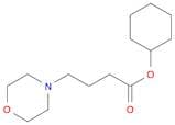 4-Morpholinebutanoic acid, cyclohexyl ester