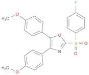 Oxazole, 2-[(4-fluorophenyl)sulfonyl]-4,5-bis(4-methoxyphenyl)-