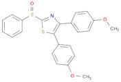 Thiazole, 4,5-bis(4-methoxyphenyl)-2-(phenylsulfinyl)-