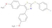 Thiazole, 2-[(4-fluorophenyl)thio]-4,5-bis(4-methoxyphenyl)-