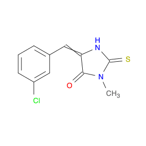4-Imidazolidinone, 5-[(3-chlorophenyl)methylene]-3-methyl-2-thioxo-