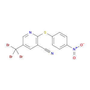 3-Pyridinecarbonitrile, 2-[(4-nitrophenyl)thio]-5-(tribromomethyl)-