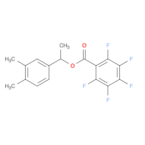 Benzoic acid, pentafluoro-, 1-(3,4-dimethylphenyl)ethyl ester
