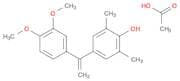 Phenol, 4-[1-(3,4-dimethoxyphenyl)ethenyl]-2,6-dimethyl-, acetate