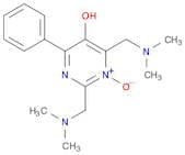 5-Pyrimidinol, 2,4-bis[(dimethylamino)methyl]-6-phenyl-, 3-oxide