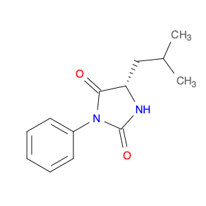 2,4-Imidazolidinedione, 5-(2-methylpropyl)-3-phenyl-, (S)-