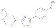 Thiazole, 4-(4-methoxyphenyl)-2-(tetrahydro-2-methyl-2H-pyran-4-yl)-