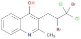 4-Quinolinol, 3-(2,3-dibromo-3,3-dichloropropyl)-2-methyl-