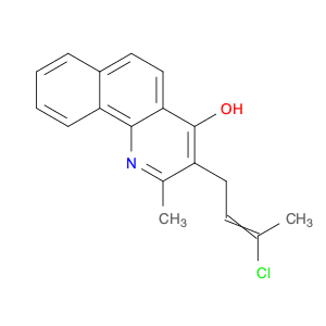 Benzo[h]quinolin-4-ol, 3-(3-chloro-2-butenyl)-2-methyl-