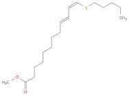 9,11-Dodecadienoic acid, 12-(pentylthio)-, methyl ester, (E,Z)-