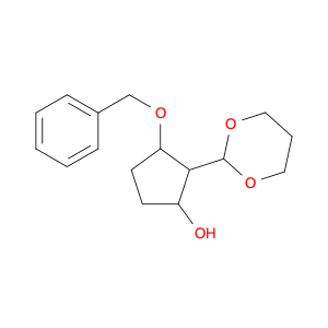 Cyclopentanol, 2-(1,3-dioxan-2-yl)-3-(phenylmethoxy)-