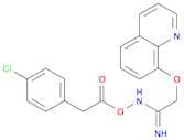 Ethanimidamide, N-[[(4-chlorophenyl)acetyl]oxy]-2-(8-quinolinyloxy)-