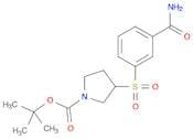 1-Pyrrolidinecarboxylicacid, 3-[[3-(aminocarbonyl)phenyl]sulfonyl]-, 1,1-dimethylethyl ester
