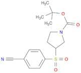 1-Pyrrolidinecarboxylicacid, 3-[(4-cyanophenyl)sulfonyl]-, 1,1-dimethylethyl ester