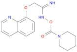 Ethanimidamide, N-[(1-piperidinylcarbonyl)oxy]-2-(8-quinolinyloxy)-