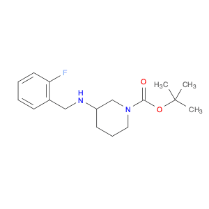 1-Piperidinecarboxylicacid, 3-[[(2-fluorophenyl)methyl]amino]-, 1,1-dimethylethyl ester