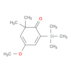 2,4-Cyclohexadien-1-one, 4-methoxy-6,6-dimethyl-2-(trimethylsilyl)-