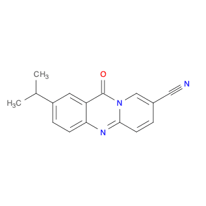 11H-Pyrido[2,1-b]quinazoline-8-carbonitrile, 2-(1-methylethyl)-11-oxo-