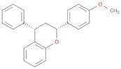 2H-1-Benzopyran, 3,4-dihydro-2-(4-methoxyphenyl)-4-phenyl-, cis-