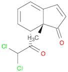 1H-Inden-1-one, 7-(dichloroacetyl)-7,7a-dihydro-7a-methyl-, trans-