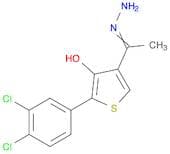 Ethanone, 1-[5-(3,4-dichlorophenyl)-4-hydroxy-3-thienyl]-, hydrazone