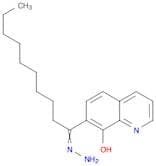 1-Decanone, 1-(8-hydroxy-7-quinolinyl)-, hydrazone