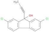 9H-Fluoren-9-ol, 2,7-dichloro-9-(1-propynyl)-