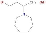 1H-Azepine, 1-(3-bromo-1-methylpropyl)hexahydro-, hydrobromide