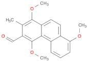 3-Phenanthrenecarboxaldehyde, 1,4,8-trimethoxy-2-methyl-