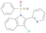 3-Chloro-1-(phenylsulfonyl)-2-(pyridin-2-yl)-1H-indole